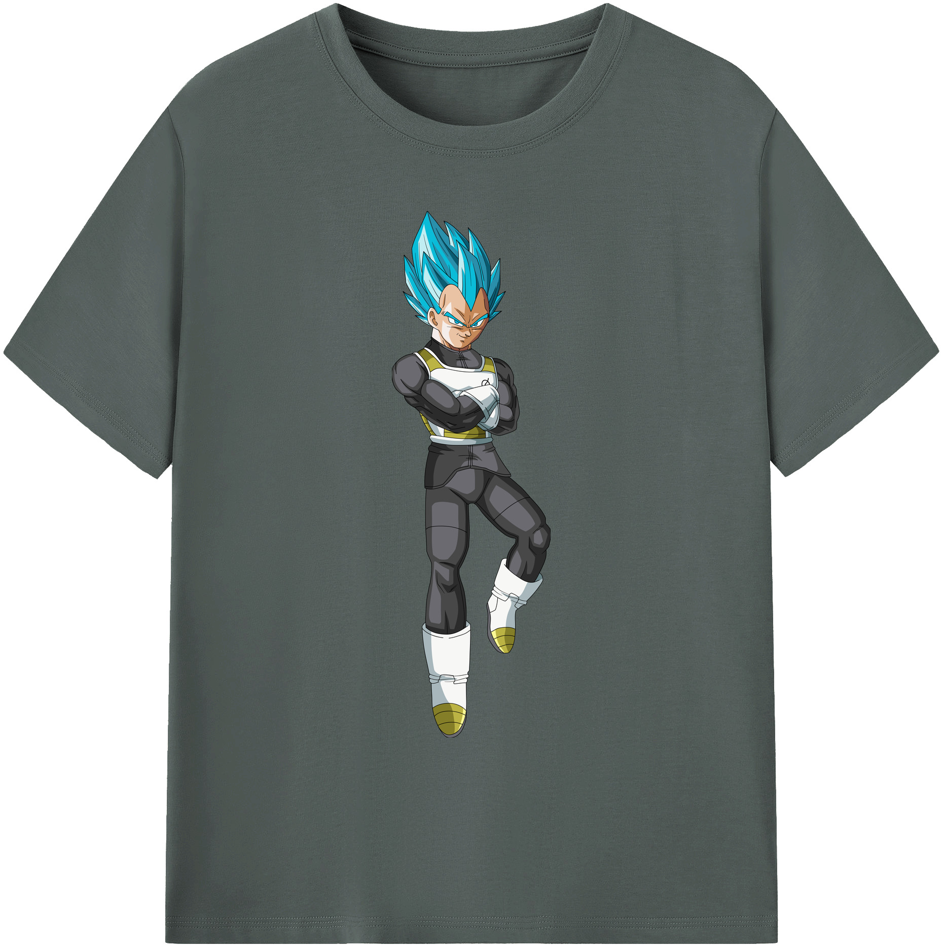 （画像用） ドラゴンボール ベジータ四世（Bejīta Yonsei）DRAGON BALL Vegeta IV 綿100％ メンズ半袖Tシャツ｜肌触りやわらか＆通気性